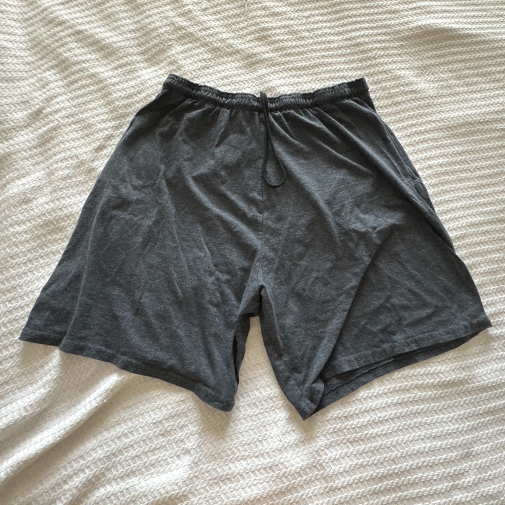 Grey Cotton Shorts